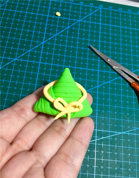 端午節(jié)粘土手工粽子8