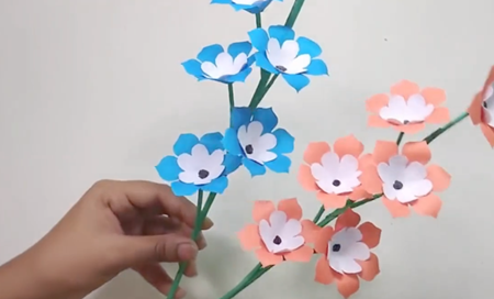 兒童節(jié)彩色花朵手工制作9