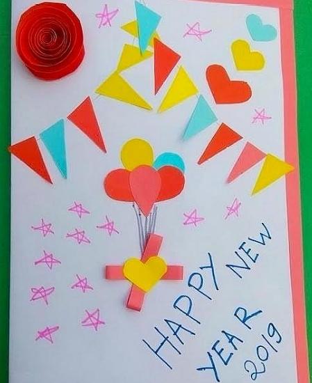 2020年新年賀卡手工制作圖片大全