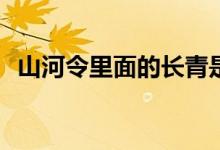 山河令里面的長青是誰(山河令容長青是誰)