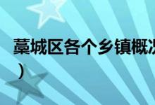 藁城區(qū)各個鄉(xiāng)鎮(zhèn)概況簡介（藁城區(qū)有哪些鄉(xiāng)鎮(zhèn)）