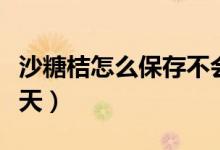 沙糖桔怎么保存不會變干（砂糖橘可以保存幾天）