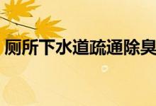 廁所下水道疏通除臭（家用廁所除臭小竅門）