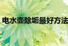 電水壺除垢最好方法（家用電水壺怎么除垢）