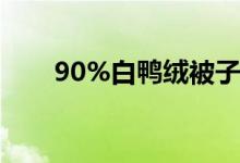 90%白鴨絨被子（什么是90白鴨絨）