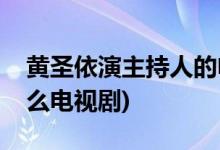 黃圣依演主持人的電視劇(黃圣依演主持人什么電視劇)