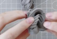 超輕粘土假山的制作方法