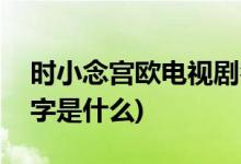 時小念宮歐電視劇名字(時小念宮歐電視劇名字是什么)