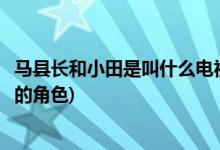 馬縣長和小田是叫什么電視劇(馬縣長和小田是什么電視劇里的角色)
