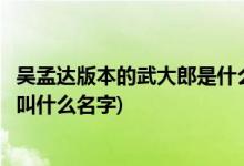 吳孟達(dá)版本的武大郎是什么電影(吳孟達(dá)版本的武大郎電影是叫什么名字)