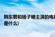 韓東君和楊子姍主演的電視劇(韓東君和楊子姍主演的電視劇是什么)