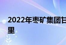 2022年棗礦集團甘霖公司幼兒園的地址在哪里