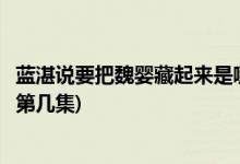 藍湛說要把魏嬰藏起來是哪一集(陳情令藍湛說要藏魏無羨是第幾集)