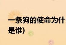 一條狗的使命為什么找劉憲華(劉憲華飾演的是誰(shuí))