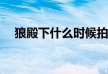 狼殿下什么時(shí)候拍的(狼殿下的拍攝時(shí)間)