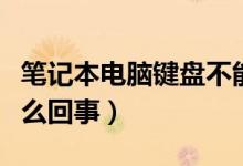 筆記本電腦鍵盤(pán)不能用了（筆記本鍵盤(pán)失靈怎么回事）