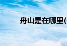 舟山是在哪里(舟山哪個區(qū)最繁華)