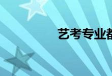 藝考專(zhuān)業(yè)都有哪些內(nèi)容？