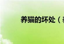 養(yǎng)貓的壞處(養(yǎng)貓的6大“危害)
