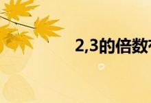 2,3的倍數(shù)有哪些（倍數(shù)）