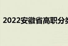 2022安徽省高職分類考試錄取確認時間公告