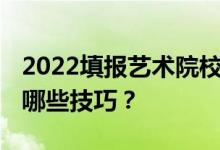 2022填報藝術(shù)院校志愿需要注意哪些問題 有哪些技巧？