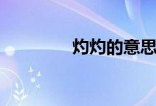 灼灼的意思（灼灼的含義）