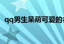 qq男生呆萌可愛的名字（適合男生的網(wǎng)名）