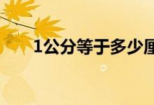 1公分等于多少厘米（是怎么轉(zhuǎn)換的）