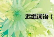 遲組詞語（漢字遲組詞語）