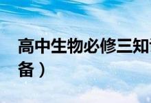 高中生物必修三知識(shí)點(diǎn)總結(jié)（2022年備考必備）