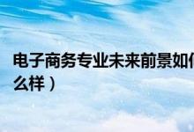 電子商務專業(yè)未來前景如何（2022電子商務專業(yè)就業(yè)前景怎么樣）