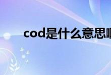 cod是什么意思?。╟od是什么意思）