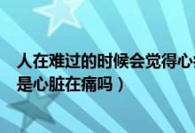 人在難過的時(shí)候會(huì)覺得心痛（人特別難過時(shí)會(huì)覺得心痛真的是心臟在痛嗎）