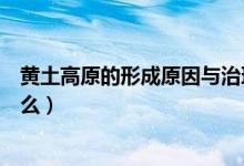黃土高原的形成原因與治理方案（黃土高原的形成原因是什么）