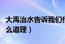 大禹治水告訴我們什么（大禹治水告訴我們什么道理）