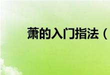 蕭的入門指法（怎么入門蕭的指法）