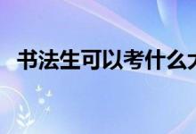 書法生可以考什么大學(xué)排名（哪個(gè)學(xué)校好）
