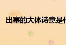 出塞的大體詩意是什么(出塞的大概意思)