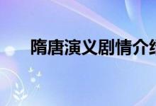隋唐演義劇情介紹（主要演員都有誰(shuí)）