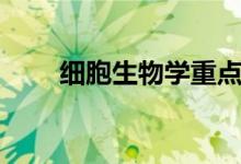 細胞生物學重點（都需要掌握什么）