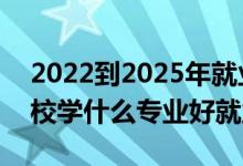 2022到2025年就業(yè)熱門專業(yè)（2022高職院校學什么專業(yè)好就業(yè)）