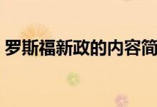 羅斯福新政的內(nèi)容簡介（羅斯福新政的內(nèi)容）