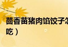 茴香苗豬肉餡餃子怎么調(diào)餡（怎么把餡做得好吃）