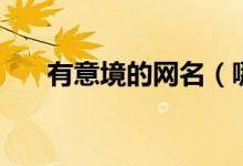 有意境的網(wǎng)名（哪些網(wǎng)名是比較意境）