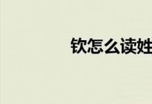 欽怎么讀姓氏（欽怎么讀）