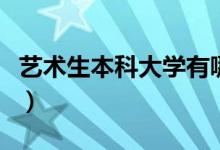 藝術(shù)生本科大學(xué)有哪些學(xué)校（哪個大學(xué)比較好）