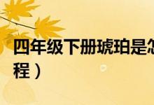 四年級下冊琥珀是怎么形成的（琥珀形成的過程）