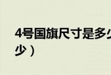 4號國旗尺寸是多少（簡介4號國旗尺寸是多少）