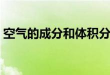 空氣的成分和體積分數(shù)（空氣的成分和含量）